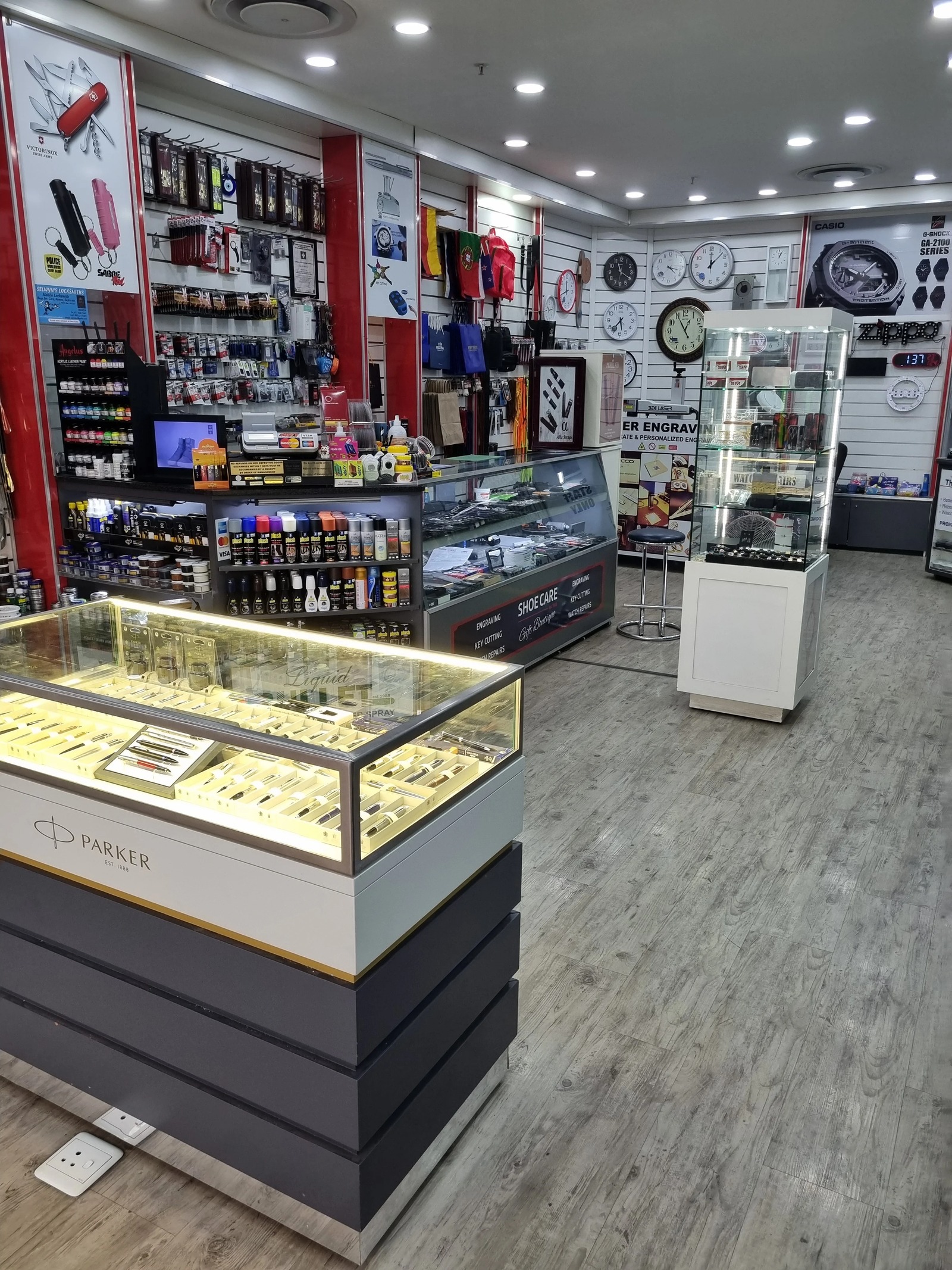 Inside Shoe Care Gift Boutique at Eastgate