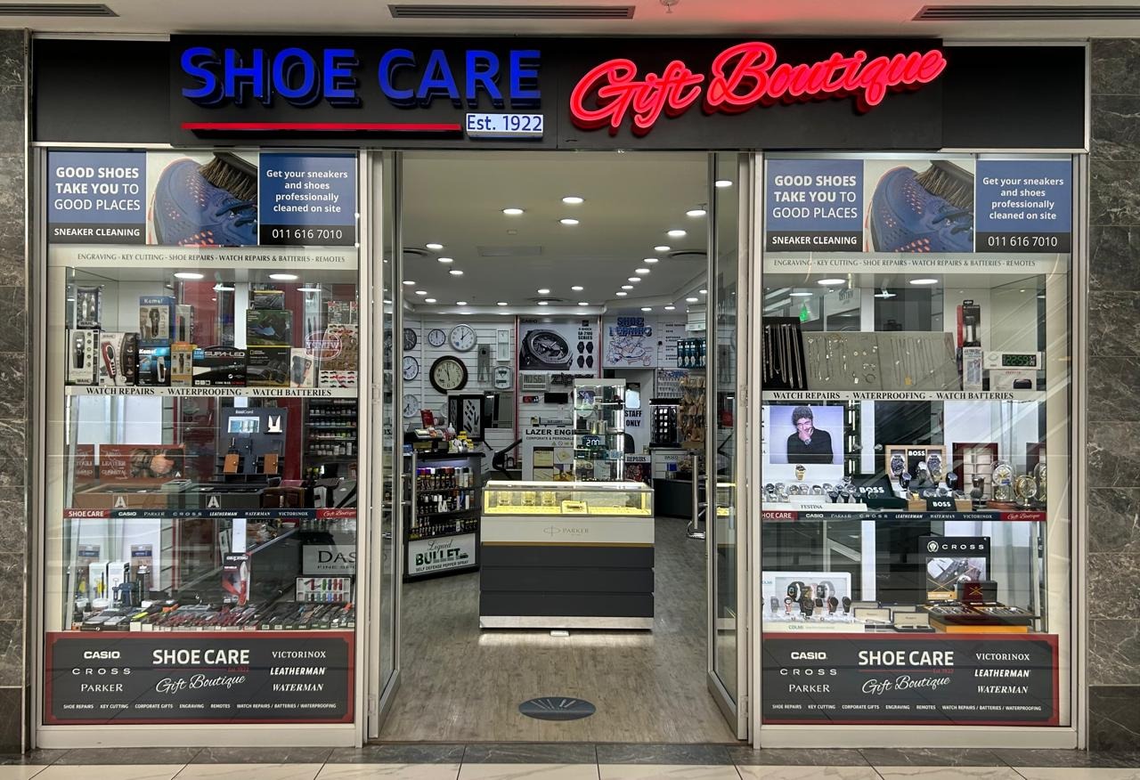 Shoe Care Gift Boutique storefront at Eastgate